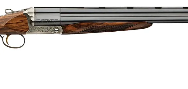 Chiappa Firearms 930.354 CD Triple Crown Empire Grade Full Size 20/28 Gauge Break Open 3+1 26" Blued Chrome Lined Vent Rib Barrel, Silver Engraved Steel Receiver, Fixed Oiled Walnut Stock