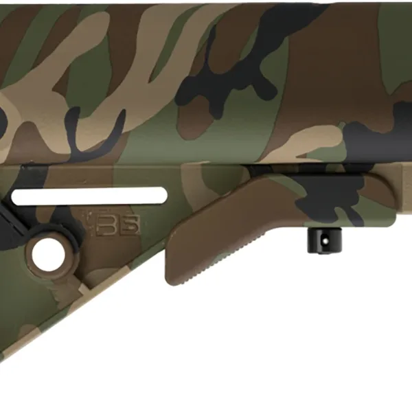 B5 Systems SOP1188 Enhanced SOPMOD Woodland Camo Polymer Fits AR-15
