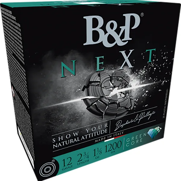 B&p Ammunition 12B18NX8 Next  12Gauge 2.75" 1 1/8oz 8Shot 25 Per Box/10 Case