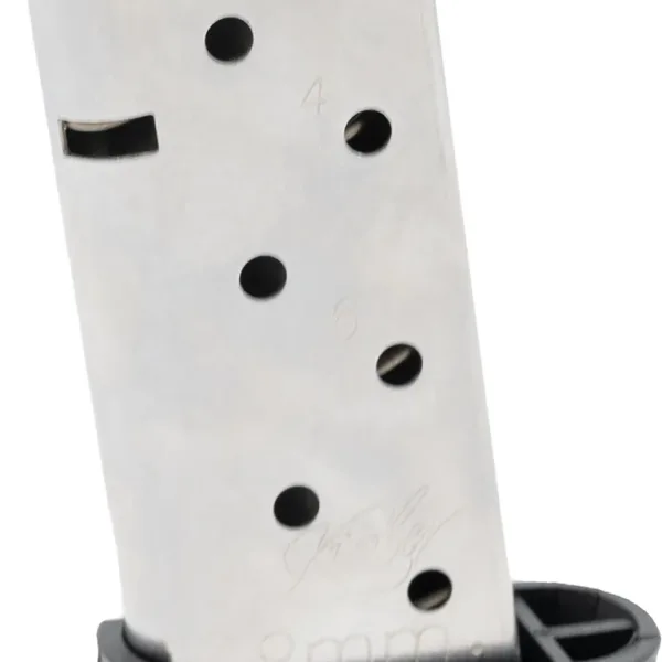 Kimber Mfg.,inc 1200848A Micro 9 w/ Extended Base Pad 8rd 9mm Silver Stainless Steel