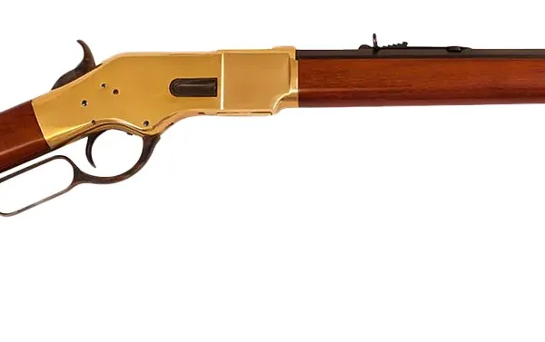 Cimarron CA221 1866 Yellowboy Short Rifle 38 Special 20" Octagon Barrel Brass Receiver