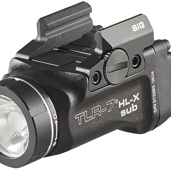 Streamlight 69504 TLR-7 HL-X SUB USB  Black 6000 Series Aluminum Sig P365/XL 1000 Lumens