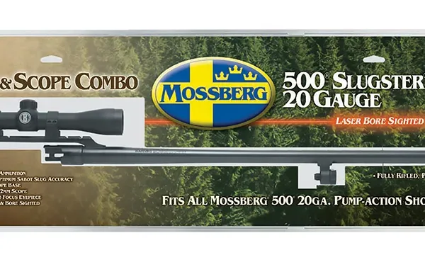 Mossberg 92010 OEM  20 Gauge 24" Slug Barrel w/Cantilever Mount, Fully-Rifled Bore & Blued Finish, For Use w/Mossberg 500 & Maverick 88 6-Shot Models, Includes 3-9x40mm Scope