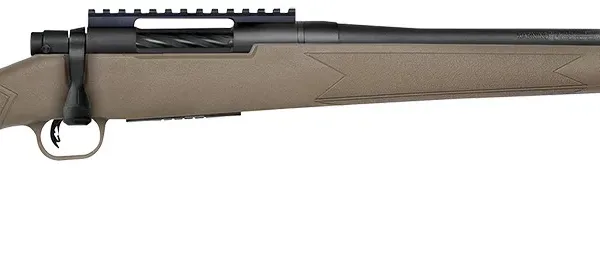 Mossberg 27873 Patriot Predator 243 Win Caliber with 5+1 Capacity, 22" Threaded/Fluted Barrel, Matte Blued Metal Finish & Flat Dark Earth Synthetic Stock Right Hand (Full Size)