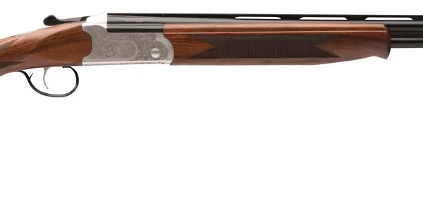 Stevens 22595 555 E 410 Gauge 3" 26" Over/Under Vent Rib Barrel, Silver Engraved Receiver, Oiled Turkish Walnut Stock, Includes Five Chokes