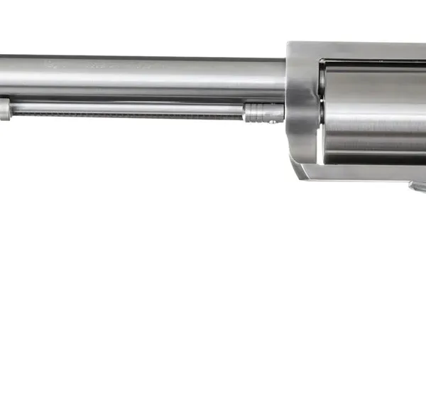 Magnum Research BFR500SW10B BFR Long Cylinder Extra Large Frame 500 S&W Mag 5 Shot, 10" Brushed Stainless Steel Barrel, Cylinder & Frame, Bisley White Laminate Grip, Exposed Hammer