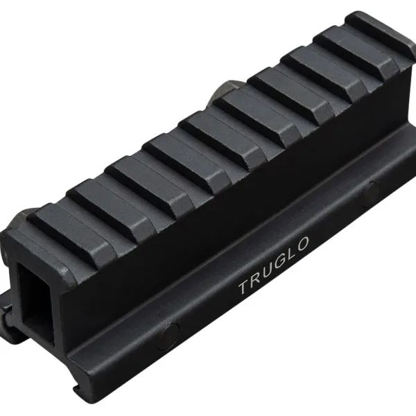 TruGlo TG8990B Picatinny Riser Mount  Matte Black Anodized
