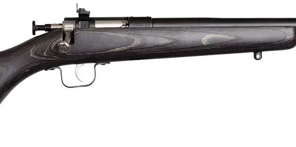 Crickett KSA2244 Youth  22 LR 1rd 16.12" Blued Barrel & Receiver, Fixed Front/Adjustable Rear Peep Sight, Black Laminate Stock w/11.5" LOP, Rebounding Firing Pin Safety