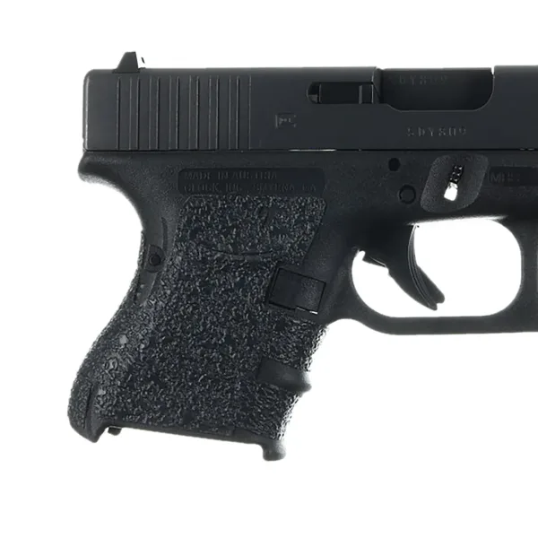 Talon Grips 117R Adhesive Grip  Compatible w/Glock 26/27/28/33/39 Gen4 w/Medium Backstrap, Black Textured Rubber