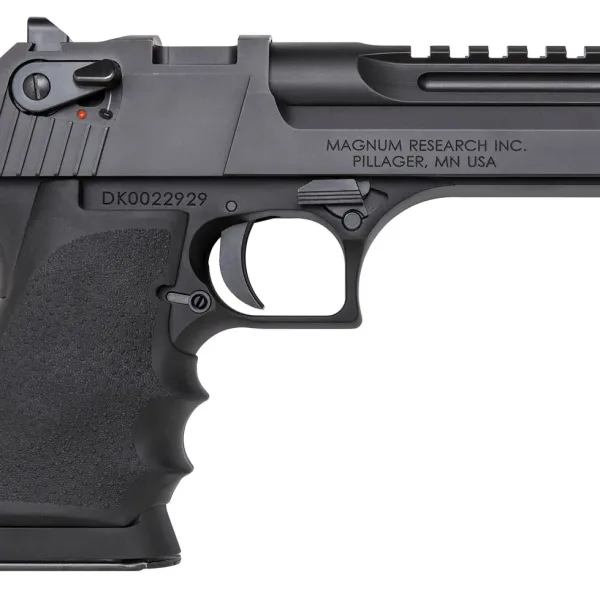 Magnum Research DE357L5IMB Desert Eagle L5 357 Mag 5" with Muzzle Brake 9+1 Black Hardcoat Anodized Aluminum Frame Black Carbon Steel Slide Black Hogue Wraparound Rubber Grip