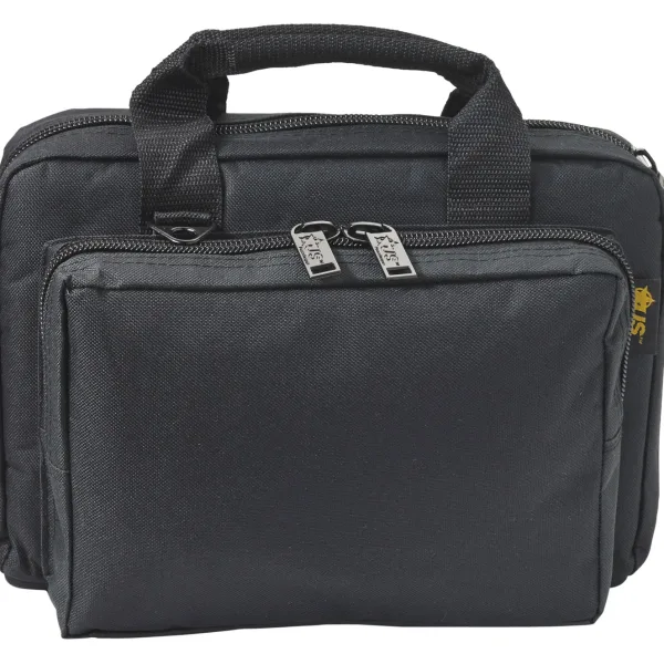 US PeaceKeeper P21105 Mini Range Bag Water Resistant Black 600D Polyester with 8 Mag Pockets, Lockable Zippers & Wraparound Handles 12.75" L x 8.75" H x 3" D Exterior Dimensions