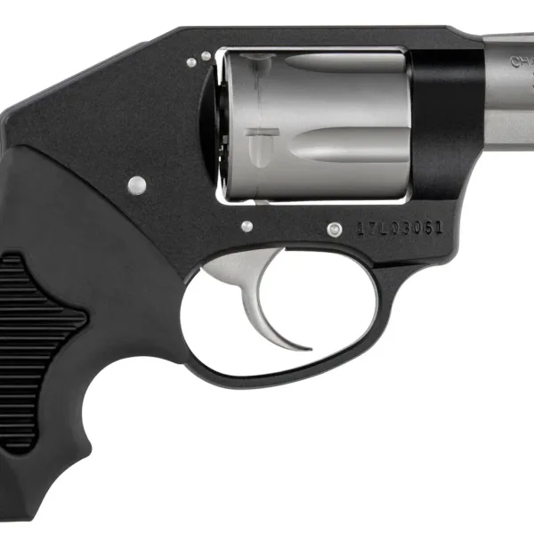 Charter Arms 53911 Off Duty  Compact 38 Special, 5 Shot 2" Matte Stainless Steel Barrel & Cylinder, Black Aluminum Frame w/Black Finger Grooved Rubber Grip