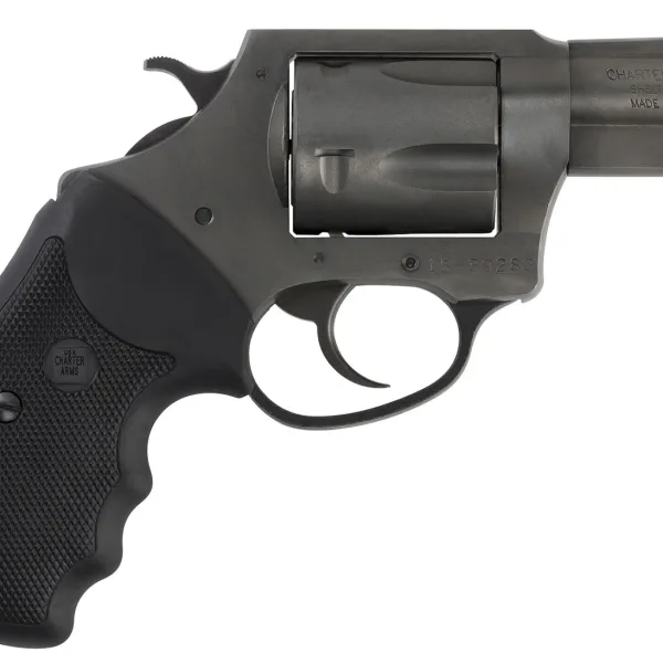 Charter Arms 64020 Pitbull  Large 40 S&W, 5 Shot 2.30" Black Nitride Steel Barrel, Cylinder & Frame w/Black Finger Grooved Rubber Grip