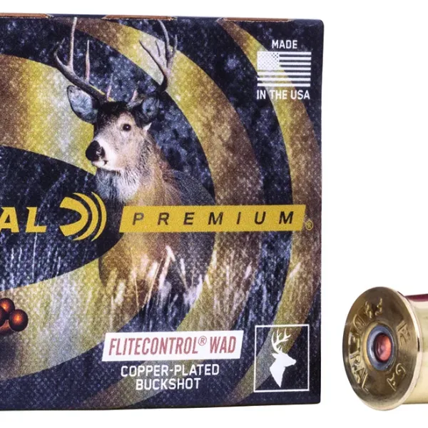 Federal PFC15700 Premium Vital-Shok 12Gauge 3" 12Pellets 00BuckShot 5 Per Box/50 Case