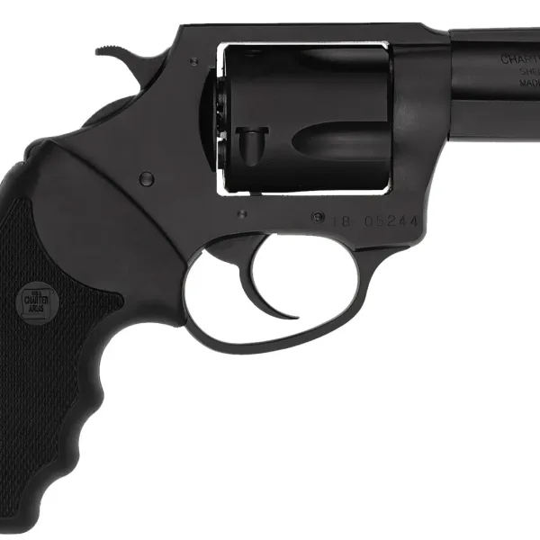 Charter Arms 14420 Bulldog  Large Frame 44 S&W Spl 5 Shot 2.50" Black Stainless Steel Barrel, Cylinder & Frame, Black Finger Grooved Rubber Grip, Exposed Hammer