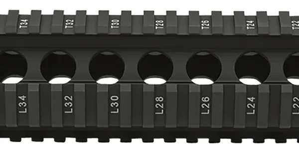 BCM QRF12556BLK QRF  12" Free-Floating Style Made of Aluminum with Black Anodized Finish & Picatinny Rail for AR-Platform