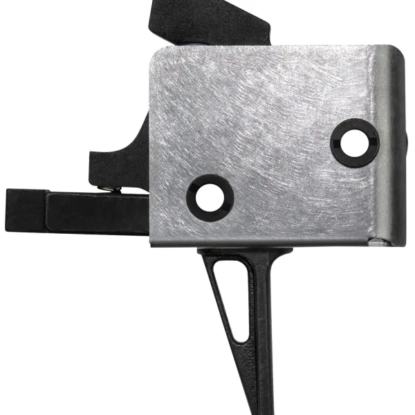CMC Triggers 92503 Drop-In  Single-Stage Flat Trigger w/ 4-4.50 lbs Draw Weight & Black/Silver Finish