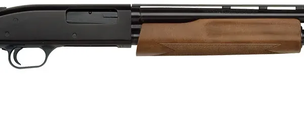 Mossberg 54132 500 Bantam Youth 20 Gauge Pump 3" 5+1 22" Blued Vent Rib Barrel, Blued Steel Receiver, Hardwood Stock, Accu-Set Chokes, Right Hand