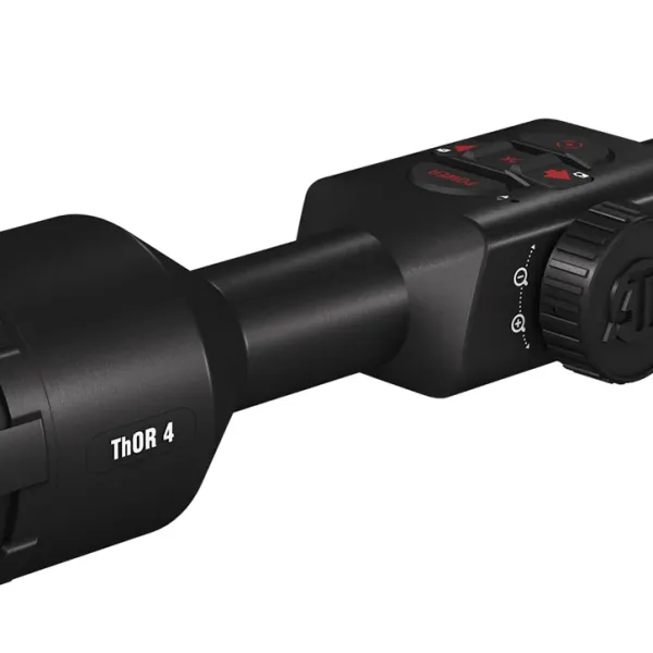 ATN TIWST4387A Thor 4 384 Thermal Rifle Scope Black Anodized 7-28x Multi Reticle 384x288 Resolution Features Rangefinder