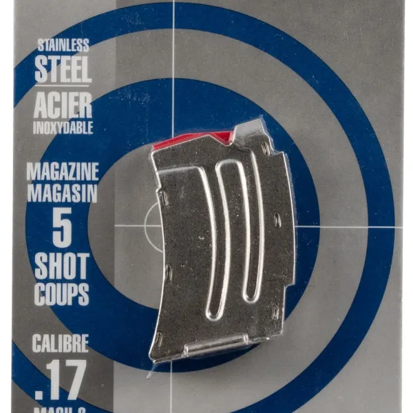 Savage Arms 90007 MKII 5rd 22 LR/17 Mach 2 Stainless Steel