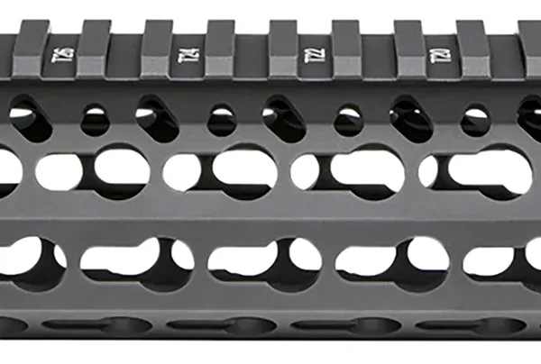 BCM KMRA8556BK KMR Alpha Handguard 8" Keymod Style Made of Aluminum with Black Anodized Finish for AR-15