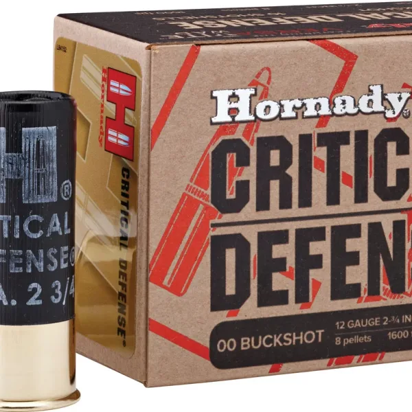 Hornady 86240 Critical Defense  12 Gauge 2.75" 00 Buck Shot 10 Per Box/ 10 Case