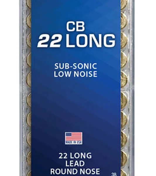 CCI 0038 Specialty CB Subsonic 22Long 29gr Lead Round Nose 100 Per Box/50 Case