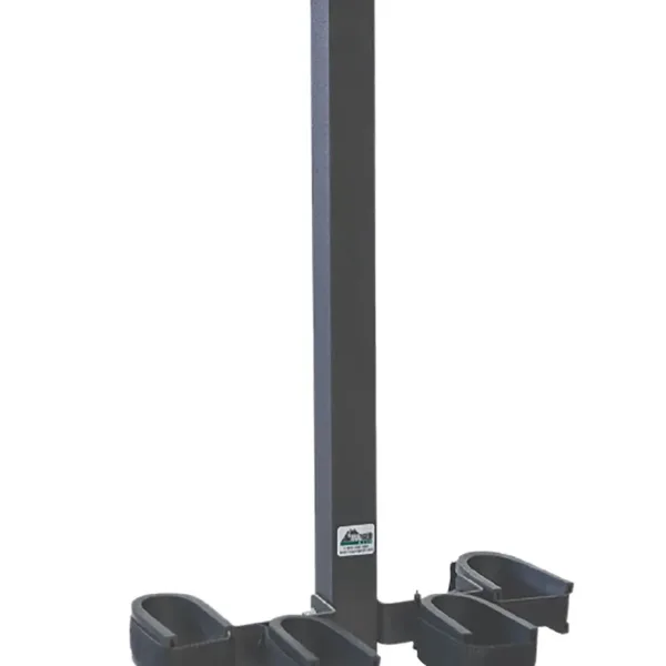 Rugged Gear 11094 Wall Mount Removeable Black Steel Holds 4 Rifle/Shotgun