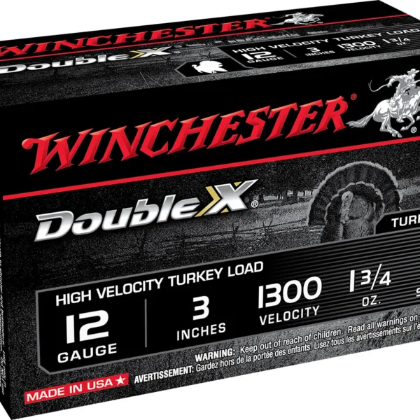 Winchester Ammo STH1234 Double X High Velocity Turkey 12Gauge 3" 1 3/4oz 4Shot 10 Per Box/10 Case