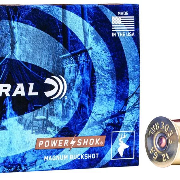 Federal F13100 Power-Shok Magnum 12Gauge 3" 1 7/8oz 00BuckShot 5 Per Box/50 Case