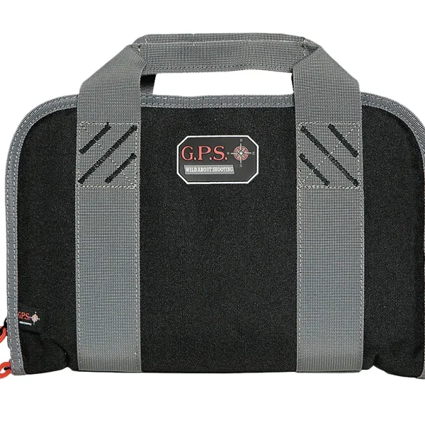 GPS Bags 1308PC Double Pistol Case Black Nylon w/ Visual ID Storage System