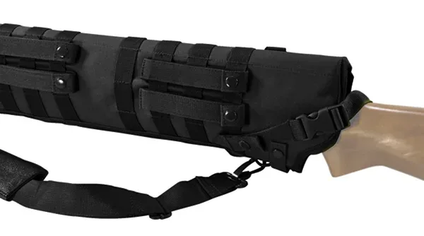 NcStar CVSCB2917B VISM Shotgun Scabbard Black 600D PVC 29"- 34.75"