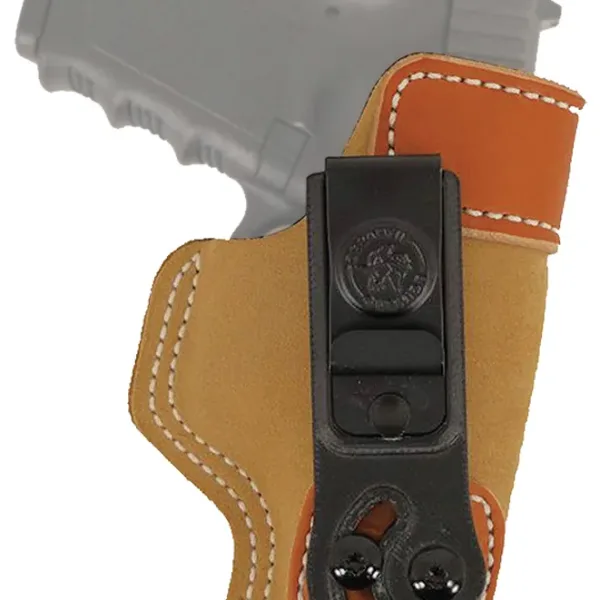 DeSantis Gunhide 106NAB6Z0 Sof-Tuck  IWB Tan Leather/Suede Belt Clip Fits Glock 19/23/36 Right Hand
