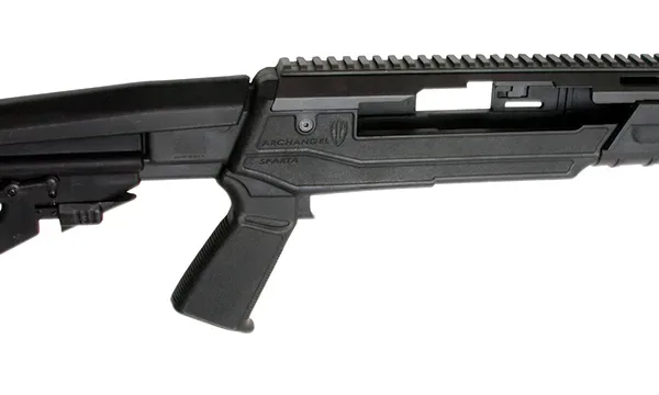 Archangel AA1430 Sparta Conversion Stock Black Synthetic 4 Position Collapsible with Pistol Grip for Ruger Mini-14, Mini Thirty