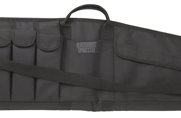 Blackhawk 74SG36BK Sportster Tactical Carbine Case 36" Black 600D Polyester w/ PVC Laminate 4 Mag Pocket 2 Large Accessory Pockets