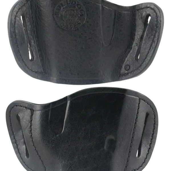 Bulldog MLBL Molded  OWB Black Leather Belt Slide Fits Glock Fits Ruger P85 Fits S&W M&P 40 Right Hand