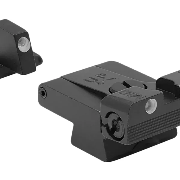 Meprolight USA 215163101 Tru-Dot Adjustable Sights  Green Tritium White Outline Front Sight-Green Tritium White Outline Rear Sight H&K USP Full Size/Compact