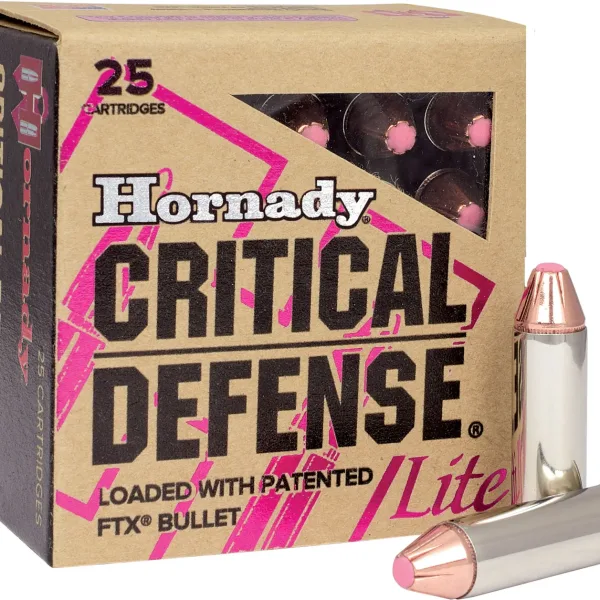Hornady 90240 Critical Defense Lite 9mmLuger 100gr Hornady Flex Tip eXpanding 25 Per Box/10 Case