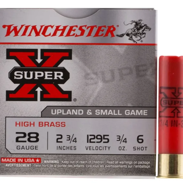 Winchester Ammo X286 Super X Heavy Game Load High Brass 28Gauge 2.75" 3/4oz 6Shot 25 Per Box/10 Case