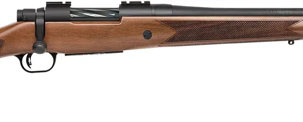 Mossberg 27861 Patriot Walnut Full Size 308 Win 5+1 22" Matte Blued Fluted Barrel, Matte Blued Steel Receiver, Walnut Wood Stock