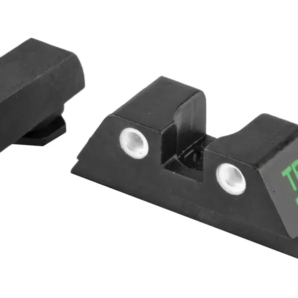 Meprolight USA 102243201 Tru-Dot  Green Tritium White Outline Front Sight-Yellow Tritium White Outline Rear Sight Glock 17/19/22/23