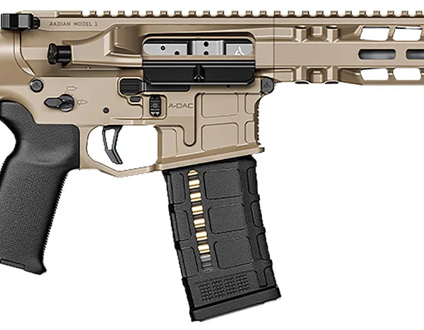 Radian Weapons R0514 Model 1 Pistol 223 Wylde 30+1 10.50", FDE Billet Rec/M-Lok Handguard, Smooth Buffer Tube (No Brace), Magpul Grip, Ambi Controls, Dead Air QD Flash Hider, Adj. Trigger