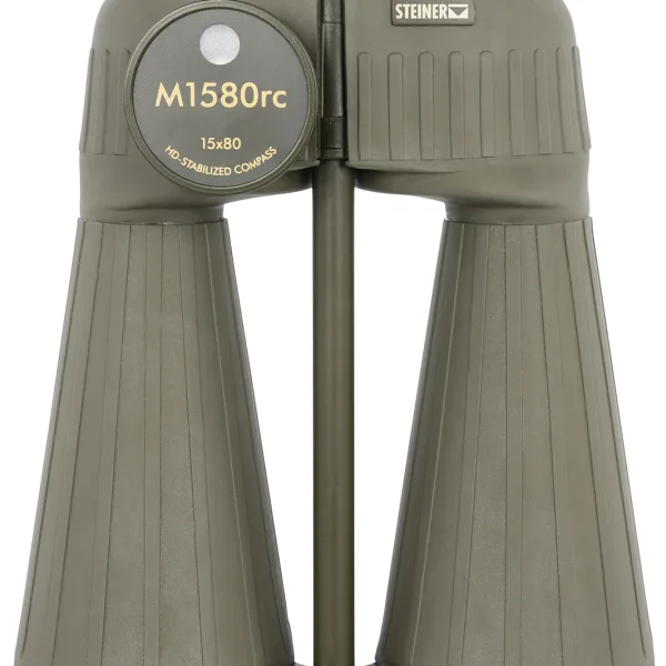 Steiner 2693 M1580 Reticle & Compass 15x80mm Range Finding Reticle Floating Prism Sports-Auto Focus, OD Green Makrolon w/Rubber Armor Features Compass