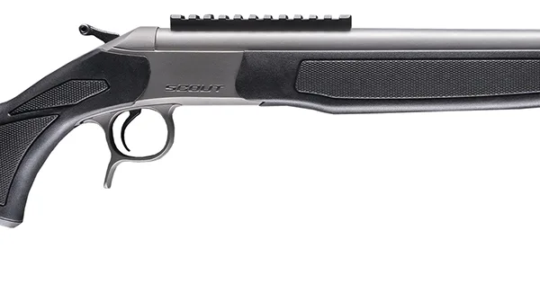 CVA CR4443S Scout Takedown 450 Bushmaster 1rd 22" Stainless Fluted Threaded Barrel, Stainless Steel Receiver w/Picatinny Rail, Adj Comb & LOP Black Synthetic Stock