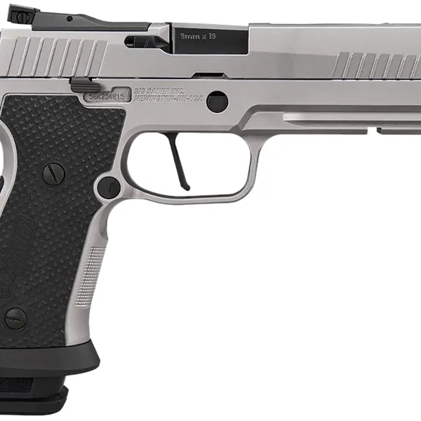 Sig Sauer 320SXG59STAS10 P320  Full Size Frame 9mm Luger 10+1 5" Optic Ready Stainless Steel Slide Black LOK Grip