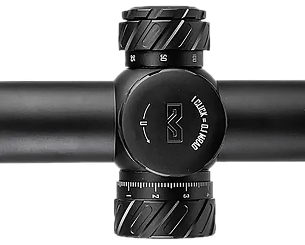 Meprolight USA 901246703 MVO  Matte Black Anodized 3-18x44mm, 34mm Tube, Illuminated M3 MRAD Etched Green/Red Reticle