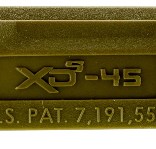 Springfield Armory XDS5001MFDE Backstrap Sleeve  made of Polymer with Flat Dark Earth Finish & 1 Piece Finish for 45 ACP Springfield XD-S with #1 Backstrap & 3.30" Barrel