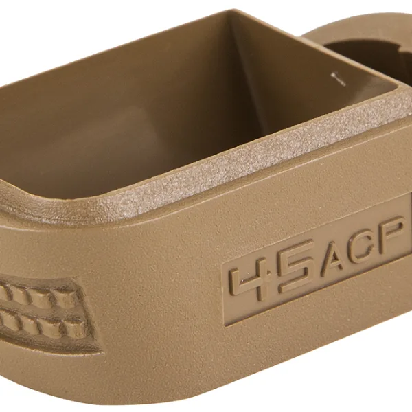Springfield Armory XD5007 Mag Sleeve  made of Polymer with Flat Dark Earth Finish & 1 Piece Design for 45 ACP Springfield XD Magazine