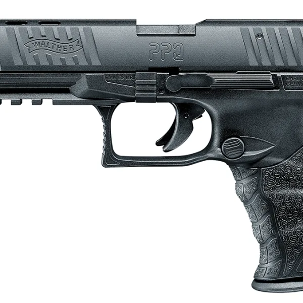 Walther Arms 5100302 PPQ M2 22 LR 12+1 5" Threaded Steel Barrel, Matte Black Tenifer Serrated/Steel Slide, Black Polymer Frame w/Picatinny Rail, Black Polymer Grips