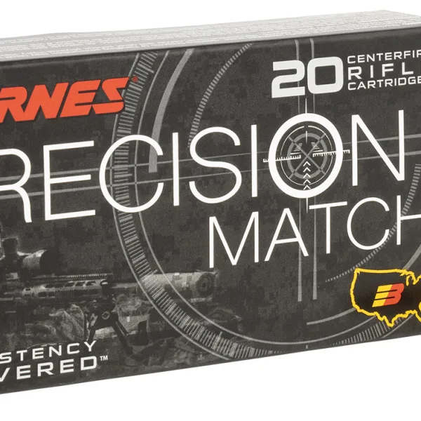 Barnes Bullets 32134 Precision Match  300Blackout 220gr Match Burner OTM BT 20 Per Box/10 Case